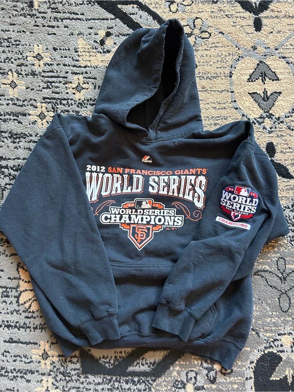 Y2K Gildan San Francisco Giants 2012 World Series Champions Black Hoodie